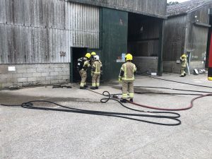 Firefighters called to large blaze within grain storage unit Owslebury