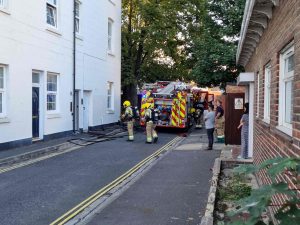 Portsmouth fire crews tackle third-floor flat fire in Southsea