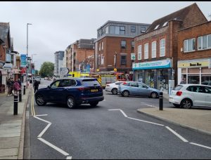 Cosham High Street road closure after 80 year old woman hit in traffic collision
