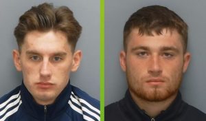 Two men jailed for a total of 22 years after a firearm was discharged into a car in Yateley