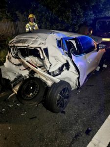 Three vehicle motorway collision sees firecrews called out