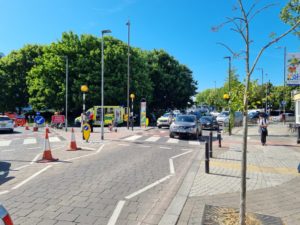 Traffic delays around Portsmouth following collision involving cyclist