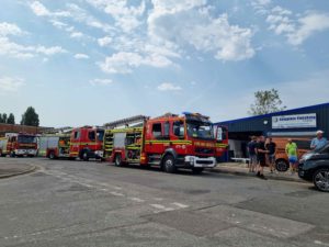 Firefighters called to blaze at Waterlooville powder coating business